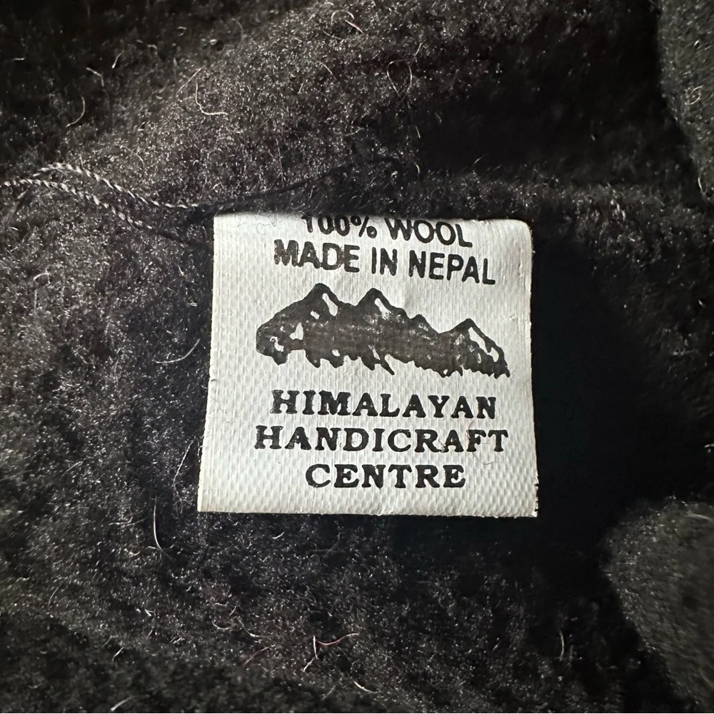 Hand Knit 100% Wool Kids Hat Made In Nepal Animal Leopard Lion